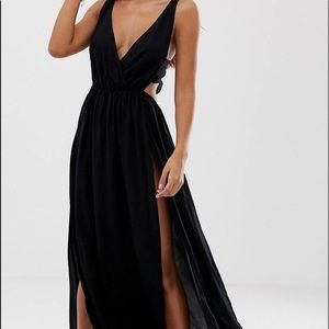 ASOS black beach dress